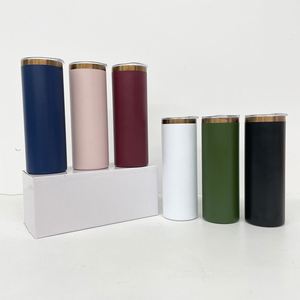 Gobelet isotherme droit et fin plaqué cuivre de 20 oz pour vinyle, bouteille d'eau de voyage colorée en acier inoxydable de 20 oz - Product Image 1
