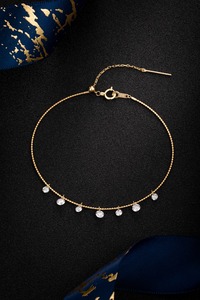 Bracelet classique en or blanc massif 14 carats avec diamant rond brillant de 0,8 ct cultivé en laboratoire |   Coupe Ronde Brillante Créée en Laboratoire - Product Image 3