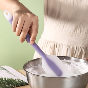 Espátula de Silicona Integrada Semitransparente para Mezclar Crema, Mantequilla y Repostería, Herramientas para Hornear y Hacer Pasteles - Product Image 3