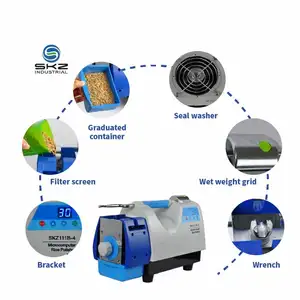 SKZ111B-4 100% Schälrate automatischer Reis-Schäler und -Polierer Reisfräsmaschine Politur-Testgerät