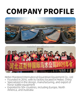 คอกม้าสำเร็จรูป MAISTEED แบบพกพา กล่องคอกม้าแบบโมดูลาร์ แผงคอกม้าเหล็กชุบสังกะสี คอกม้าประกอบสำเร็จ - Product Image 4