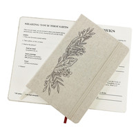 A5 Leinen Hardcover Tagebuch Stoff Hardcover Geschenk Journal Logo Gedruckt Custom Design Notebook