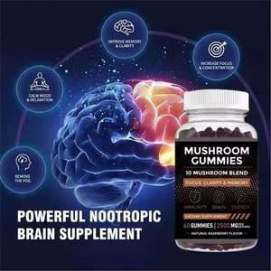 Gomitas de hongos aptas <span class=keywords><strong>para</strong></span> personas de mediana edad <span class=keywords><strong>y</strong></span> mayores, 60 piezas por paquete, favorecen la <span class=keywords><strong>memoria</strong></span> <span class=keywords><strong>y</strong></span> la concentración - Product Image 3