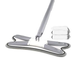 Mopa Plana M8 de Microfibra con Cierre de Gancho y Bucle, Mopa Telescópica para Limpieza del Hogar con Paño Resistente para un Fácil Mantenimiento de los Pisos - Product Image 1