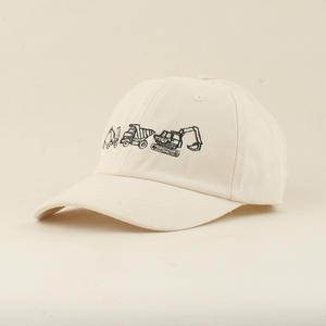 2026 New <strong>Children's</strong> Pure Cotton 6-Panel <strong>Baseball</strong> <strong>Cap</strong> Boys' Summer Cartoon Excavator Embroidery Sunscreen Visor Outdoor 1-6 Years - Product Image 4
