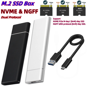 USB3.1 Loại C để M.2 NGFF 1TB di động bên ngoài SSD Ổ cứng SSD bao vây M2 để USBC di động hộp đĩa cứng HDD trường hợp - Product Image 4