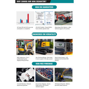 送料無料ミニショベル3.5トンクボタエンジン用新EPAファームクローラーディガー<span class=keywords><strong>1</strong></span>-2トンマシンコアポンプギアボックス付き - Product Image 4