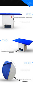 Tabla de planchar con función de succión de aire, esencial para lavanderías, sastrerías y servicios de limpieza en seco. - Product Image 5