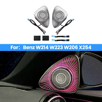 Für Mercedes Benz W214 W206 X254 W223 S450 S480 Rotierender Hochtöner | 64-Farben Ambientebeleuchtung OEM Sync Plug & Play Audio-Upgrade-Kit
