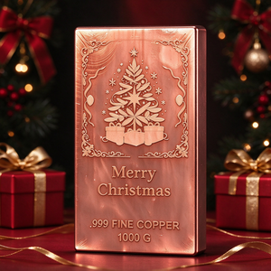 <b>copper</b> bullion bar 1KG for Christmas <b>Gift</b> Traditional Design - Product Image 5