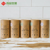 Conteneurs de stockage personnalisés pour l'emballage du café et du thé, boîte cylindrique, tube, emballage alimentaire, cylindre rond en carton