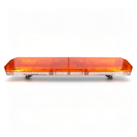 Barre LED 88W avec 15 modes stroboscopiques, barre lumineuse d'avertissement à montage sur toit, boîtier en alliage d'aluminium PC, plusieurs couleurs, lumière pour les opérations d'ingénierie et de sauvetage