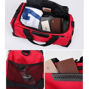 Sac de sport pour homme de marque supérieure avec logo personnalisé, sac de voyage extérieur imperméable grande capacité avec compartiment à chaussures, décontracté - Product Image 6