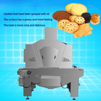 Ligne de production automatique de biscuits, pulvérisateur d'huile, arroseur d'huile, machine à vendre