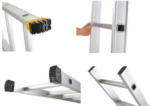 Factory Directly Supply <strong>Single</strong> Side Industrial <strong>Aluminum</strong> <strong>Ladder</strong> Step Straight <strong>Ladder</strong> - Product Image 4
