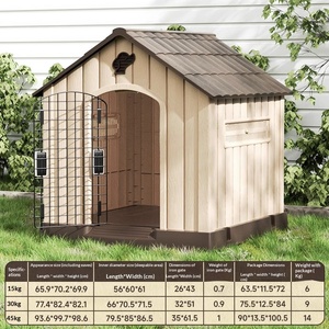 Rumah Anjing Ukuran Sedang untuk Luar Ruangan, Tahan Dingin, Tahan Air, dan Bernapas, Cocok untuk Semua Musim - Product Image 6