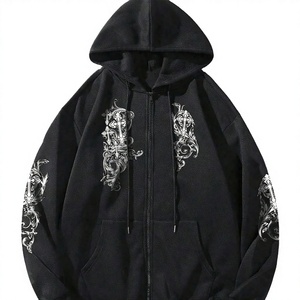 Sudadera con Capucha de Felpa para Hombre de la Mejor Calidad, Mezcla de Poliéster/Algodón, Transpirable, Teñido Liso, Ropa Urbana de Invierno, Estampado Personalizado - Product Image 2
