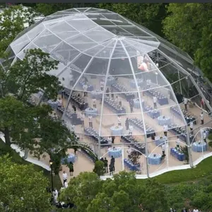 Mega tenda kubah jernih 40m luar ruangan 1000 orang kapasitas pesta pernikahan tenda acara domo tenda untuk acara 500 orang