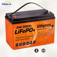Batterie de tricycle électrique LiFePO4 de qualité A 24V300AH, charge rapide, sortie haute puissance pour scooter pour personnes handicapées, RoHS CE UN38.3 FCC OEM