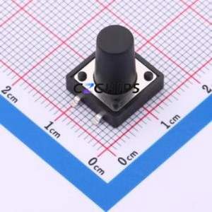 KH-12X12X14H-SMT Tactile Switch SMD-4P,12x12mm Switch ( Switch Length: 12mm )( Switch Width: 12mm )( Switch Height: 14mm ) - Product Image 1