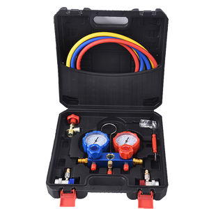 Conjunto de Recarga de Refrigerante para Ar Condicionado Automotivo com Manômetro de <span class=keywords><strong>Manifold</strong></span> para Refrigeração R134a - Product Image 1