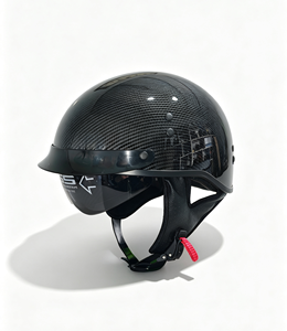 <span class=keywords><strong>Casque</strong></span> demi-coque vintage Cruiser avec visière intégrée, <span class=keywords><strong>casque</strong></span> de <span class=keywords><strong>moto</strong></span> en sergé imprimé par transfert d'eau <span class=keywords><strong>pour</strong></span> la conduite - Product Image 1