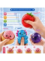 Boîte cadeau en peluche Maltose, jouet anti-stress souple à rebond lent en forme de glaçon, boîte mystère Hachimi pour enfants de 5 à 7 ans