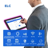 Nueva Tableta Android con Pantalla Táctil de 10 Puntos Rockchip, Soporte de Pared con POE, WiFi 6, LED RGB, Compatible con Android 14 APK, Panel Comercial