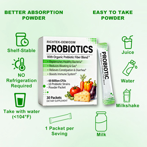 OEM cơ thể miễn dịch thực phẩm nước giải khát Probiotic củ cải gốc bột tiêu hóa hỗn hợp cho tiêu hóa sức khỏe phụ gia Probiotic bột - Product Image 5