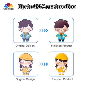 Fabricant de porte-clés personnalisés en silicone durable et écologique, figurines <span class=keywords><strong>d</strong></span>'anime 3D, accessoires, logo personnalisé - Product Image 6