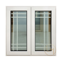 Ventanas de Aluminio con Doble Acristalamiento Templado de Alta Calidad Resistentes a Huracanes, Ventana Abatible de Aluminio para Balcón