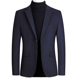 Veste pour <span class=keywords><strong>homme</strong></span> Automne et <span class=keywords><strong>hiver</strong></span> <span class=keywords><strong>Manteau</strong></span> pour <span class=keywords><strong>homme</strong></span> Trench-coat fin <span class=keywords><strong>Manteau</strong></span> épais pour <span class=keywords><strong>homme</strong></span> Couleur unie <span class=keywords><strong>Costume</strong></span> - Product Image 3