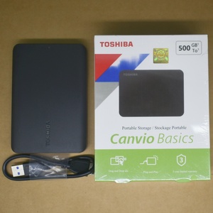 ฮาร์ดดิสก์ 500GB 1TB 2TB ของแท้ Toshiba Canvio Basics ฮาร์ดไดรฟ์พกพาแบบภายนอก USB3.0 ขนาด 2.5 นิ้ว 2TB HDD - Product Image 1
