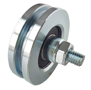 <span class=keywords><strong>Roulette</strong></span> de <span class=keywords><strong>porte</strong></span> d'usine de rainure en U, roue soutenue par support en acier - Product Image 2