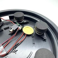Plateau de panneau interne durable de 10 pouces pour conversion de batterie acoustique en batterie électronique, avec 6 cônes en mousse et prise jack 6,3 mm.