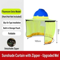 Casque de sécurité OEM ODM avec logo personnalisé, visière intégrale, cache-cou amovible à fermeture éclair, protection solaire, fourni par l'usine