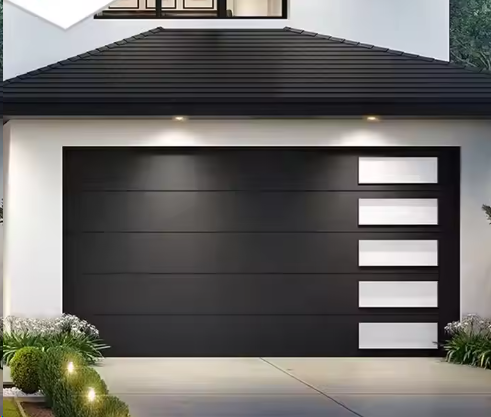 Black Single 8ft X7ft Double Garage