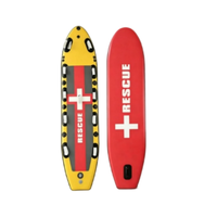 Planche de sauvetage gonflable en gros pour usine avec kit de réparation et sac à dos – Planche de surf de sauvetage pour garde de vie en extérieur