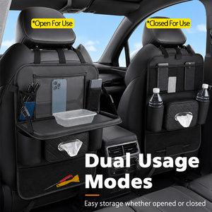 <span class=keywords><strong>Organisateur</strong></span> de rangement OEM pour dossier de siège de <span class=keywords><strong>voiture</strong></span> en cuir PVC <span class=keywords><strong>avec</strong></span> porte-gobelet et support <span class=keywords><strong>tablette</strong></span>, protège-dossier anti-coup de pied pour <span class=keywords><strong>voiture</strong></span>, rangement de bureau - Product Image 5