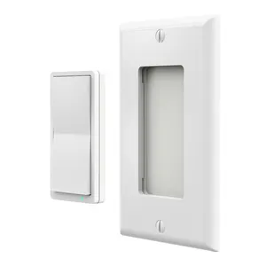 Commutateur de télécommande d'éclairage automatisé à 2 touches activé par scène intelligente 3 voies Z-wave 120V unipolaire