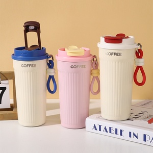 <span class=keywords><strong>550ml</strong></span> thép không gỉ cốc cà phê với rơm Nắp | đôi tường chân không cách nhiệt du lịch <span class=keywords><strong>Mug</strong></span> cho trẻ em và người lớn - Product Image 2