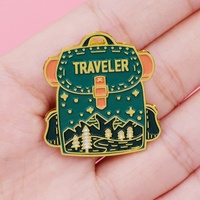 Badge de revers personnalisé en métal émaillé souple, thème croisé planète, fusée, astronaute, pour cadeaux promotionnels OEM ODM