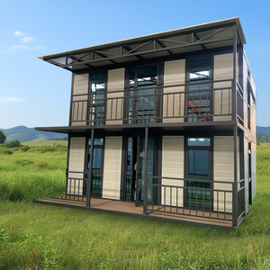 Настраиваемый Роскошный Двухэтажный 20-футовый Расширяемый Контейнерный Дом, Современный Сборный Мини-Дом с Кухней, Складные Стальные Виллы - Product Image 3