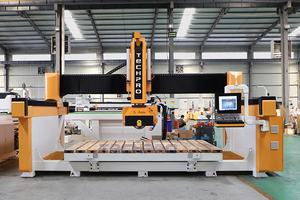 Máquina de Corte de <span class=keywords><strong>Piedra</strong></span> con Sierra de <span class=keywords><strong>Puente</strong></span> para Procesamiento de Fosas de Fregaderos y Losas de Encimeras de Cocina - Product Image 2