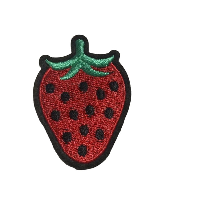 Wholesale Cute Patches Garment Accessories Cloth Stickers Decorative Iron on Embroidery Fruit Patches for Clothing