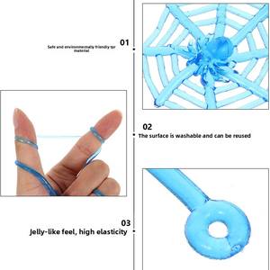 Halloween Créatif Élastique Palm Toile D'araignée Citrouille Fantôme Escalade Mur <span class=keywords><strong>Jouet</strong></span> Rétractable pour Trick Treat <span class=keywords><strong>Jouet</strong></span> Transfrontalier Animaux - Product Image 2