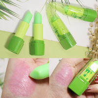 Baume à lèvres hydratant naturel à l'aloe vera PNF, rouge à lèvres changeant de couleur en fonction de la température, baume à lèvres magique rose protecteur
