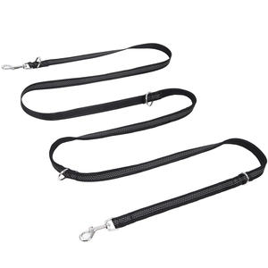 Laisse double réglable et confortable pour chien <span class=keywords><strong>OEM</strong></span> collier de chien personnalisé avec fonction réfléchissante laisse de dressage en nylon durable - Product Image 1