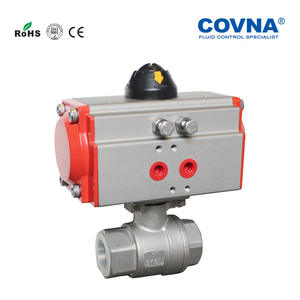 Vanne à bille pneumatique à double action en acier inoxydable à 2 pièces, conçue sur mesure, résistante aux températures élevées et à la pression, pour la ventilation - Product Image 3