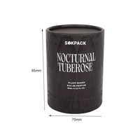 Boîte-cadeau en tube de papier rond de luxe personnalisée, boîte cylindrique en carton avec insert en mousse personnalisé pour l'emballage de parfums et de cosmétiques